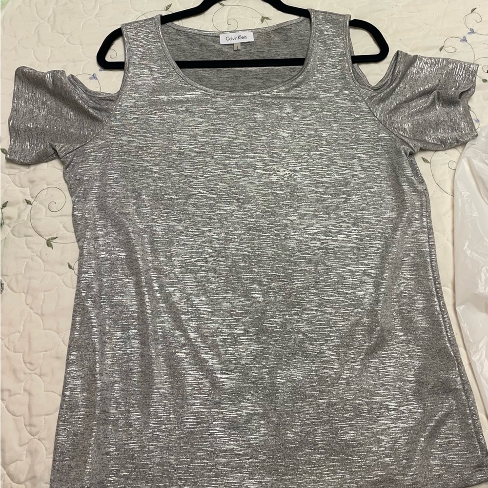 Calvin Klein cold shoulder top